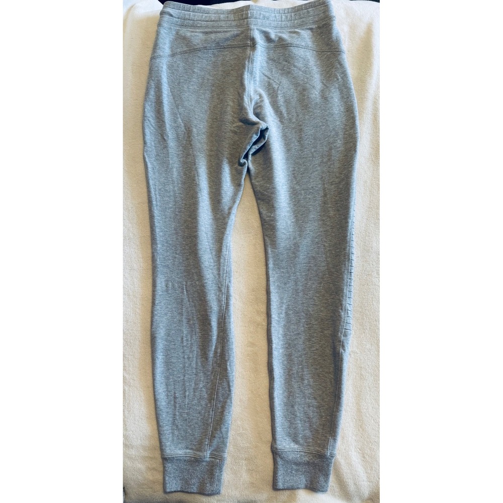 Alo Yoga Moto Jogger Pants Heather Gray Quilted Athleisure Slim Fit Womens Small - Picture 7 of 11